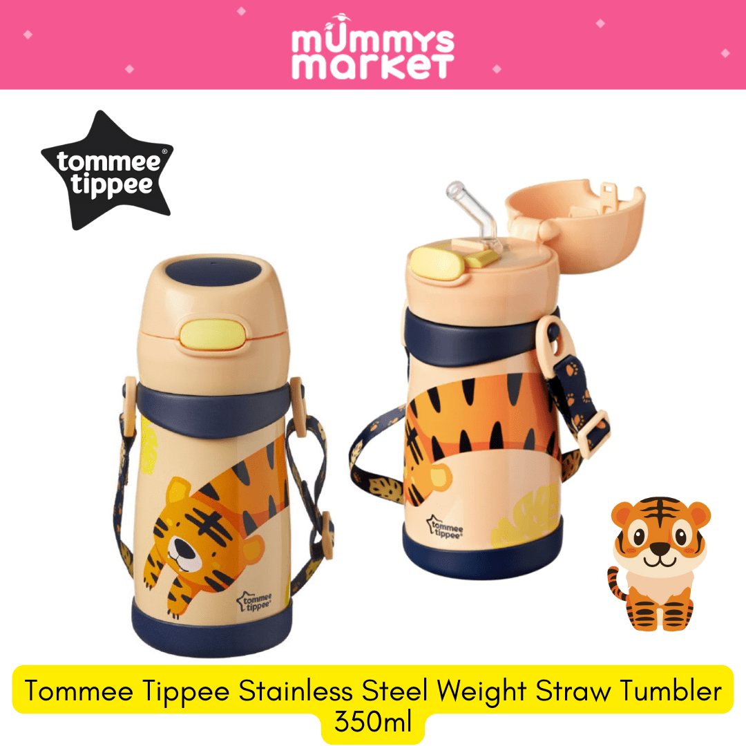 Baby Fair | Tommee Tippee Stainless Steel Weight Straw Tumbler 350ml